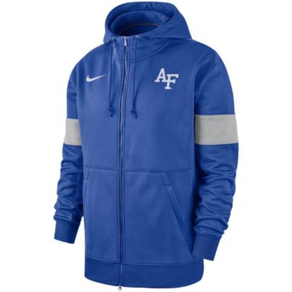Air Force Falcons Nike Sideline Performance Full-Zip Hoodie - Royal L